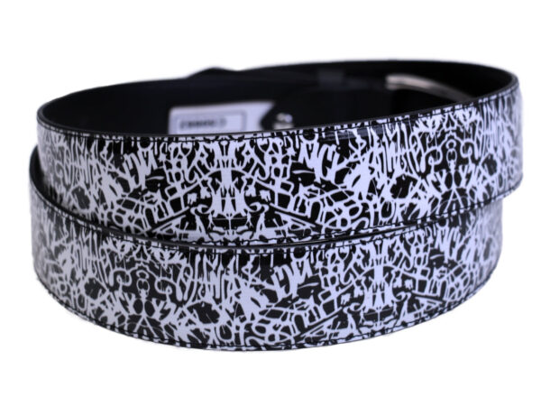 MEN'S BELT MURALES FANTASY MADE OF LORRY TARPAULIN. - Unique Pieces Paul Meccanico