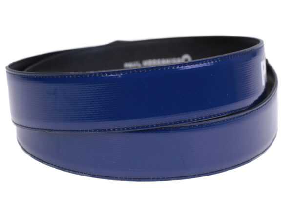 BLUE MEN'S BELT MADE OF LORRY TARPAULIN. - Unique Pieces Paul Meccanico