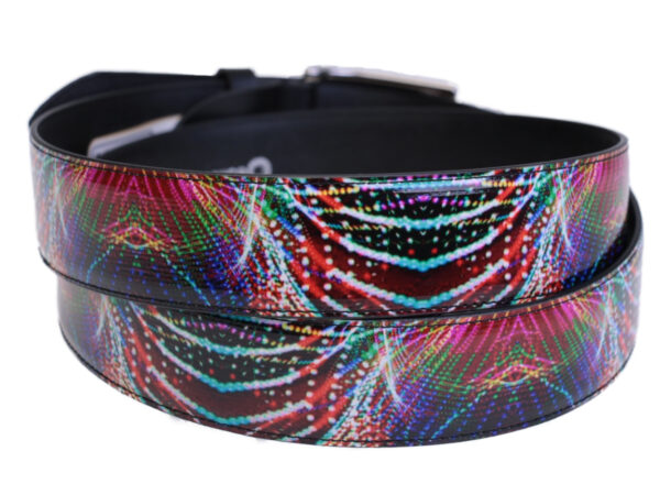 MEN'S BELT DISCO FANTASY MADE OF LORRY TARPAULIN. - Unique Pieces Paul Meccanico