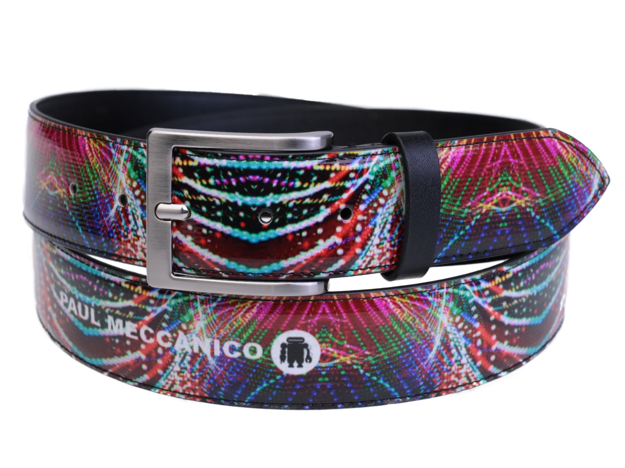 MEN'S BELT DISCO FANTASY MADE OF LORRY TARPAULIN. - Unique Pieces Paul Meccanico