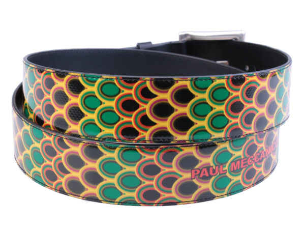 ...MULTICOLOR MEN'S BELT WITH AFRO FANTASY MADE OF LORRY TARPAULIN. - Unique Pieces Paul Meccanico