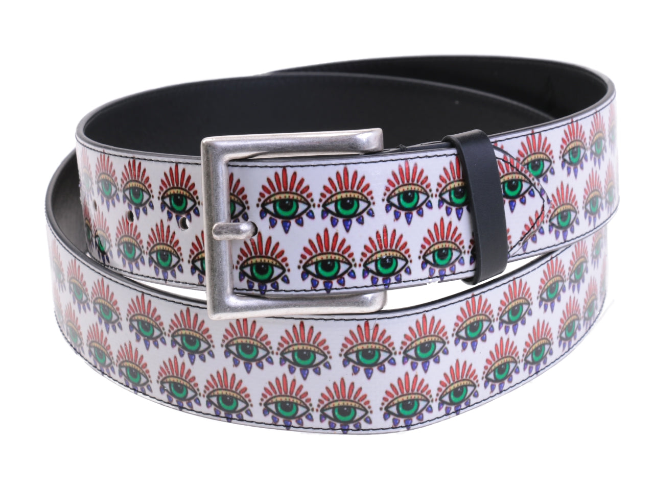 MEN'S BELT "EYE" MADE OF LORRY TARPAULIN.