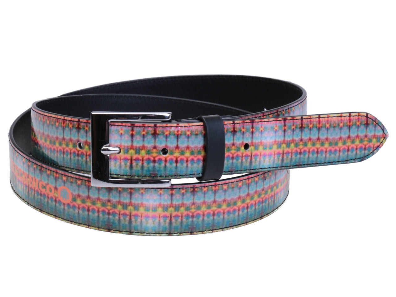 WOMAN'S BELT TIE DYE FANTASY MADE OF LORRY TARPAULIN. - Unique Pieces Paul Meccanico