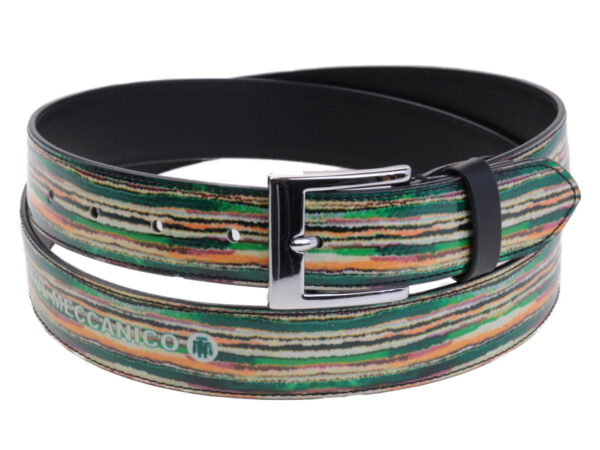 MULTICOLOUR WOMEN'S BELT SFUMATO FANTASY MADE OF LORRY TARPAULIN.