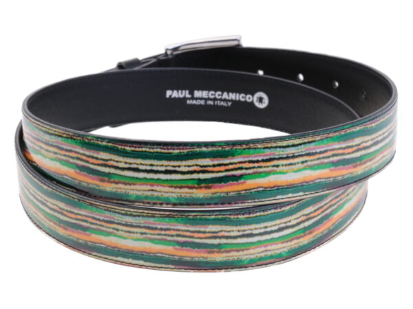 MULTICOLOUR WOMEN'S BELT SFUMATO FANTASY MADE OF LORRY TARPAULIN.
