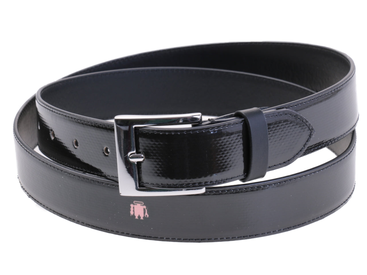 BLACK WOMEN'S BELT MADE OF LORRY TARPAULIN.