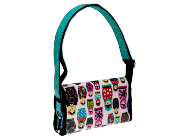CLUTCH BAG MULTICOLOUR "MATRYOSHKA". MODEL CANDY MADE OF LORRY TARPAULIN. - Limited Edition Paul Meccanico