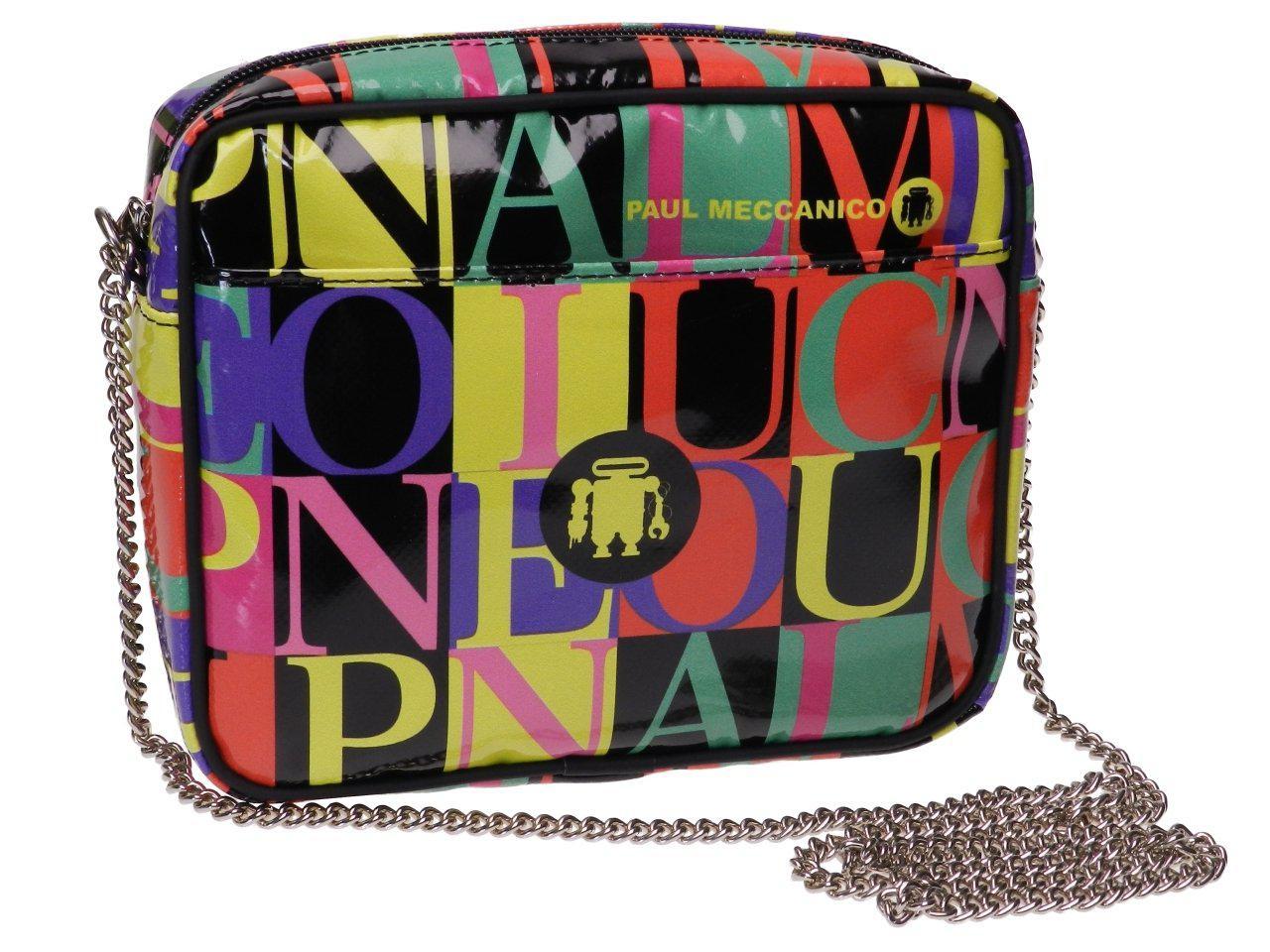 CLUTCH MULTICOLOR LETTERING FANTASY. PARK MODEL MADE OF LORRY TARPAULIN. - Limited Edition Paul Meccanico