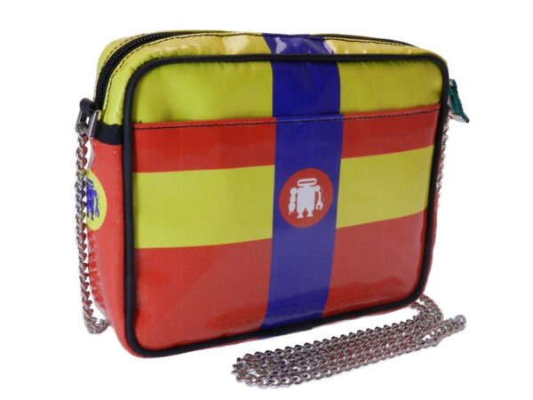 CLUTCH YELLOW, RED AND BLUE COLOURS. PARK MODEL MADE OF LORRY TARPAULIN. - Limited Edition Paul Meccanico