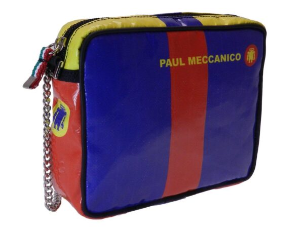 CLUTCH YELLOW, RED AND BLUE COLOURS. PARK MODEL MADE OF LORRY TARPAULIN. - Limited Edition Paul Meccanico