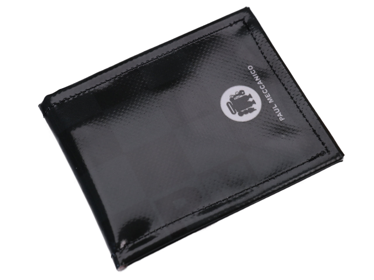 MEN'S WALLET DARK GREEN WITH CHESS FANTASY. MODEL CRIK MADE OF LORRY TARPAULIN. - Limited Edition Paul Meccanico