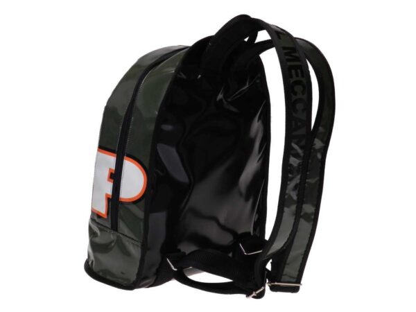 DARK GREEN AND GREEN BACKPACK. SUPER MODEL MADE OF LORRY TARPAULIN. - Limited Edition Paul Meccanico