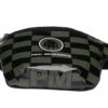 HIP BAG DARK GREEN AND BLACK COLOURS GEOMETRIC FANTASY MADE OF LORRY TARPAULIN FLEX MODEL. - Limited Edition Paul Meccanico