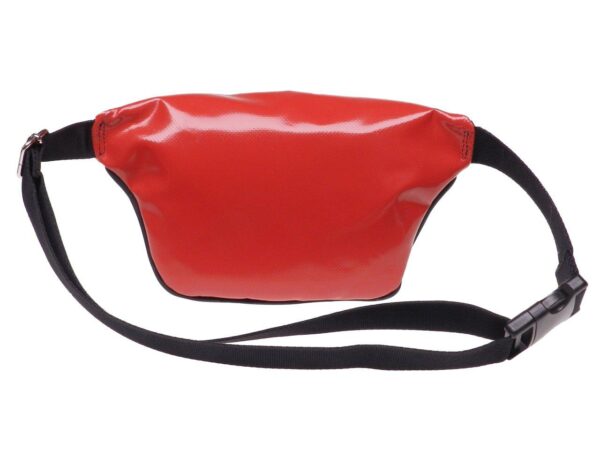 HIP BAG RED, WHITE AND BLACK COLOURS MADE OF LORRY TARPAULIN FLEX MODEL. - Limited Edition Paul Meccanico