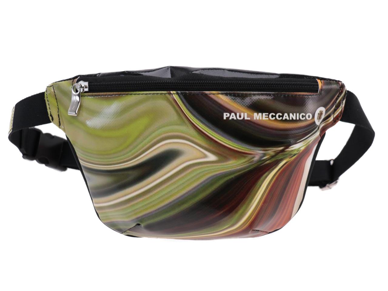 WAIST BAG WITH TIE DYE FANTASY. MODEL FLEX MADE OF LORRY TARPAULIN. - Limited Edition Paul Meccanico