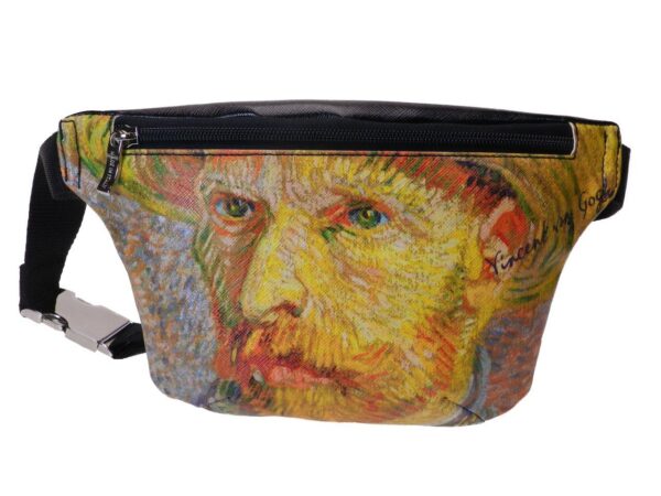 WAIST BAG WITH VAN GOGH. PRINT MODEL FLEX MADE OF FAUX LEATHER. - Limited Edition Paul Meccanico