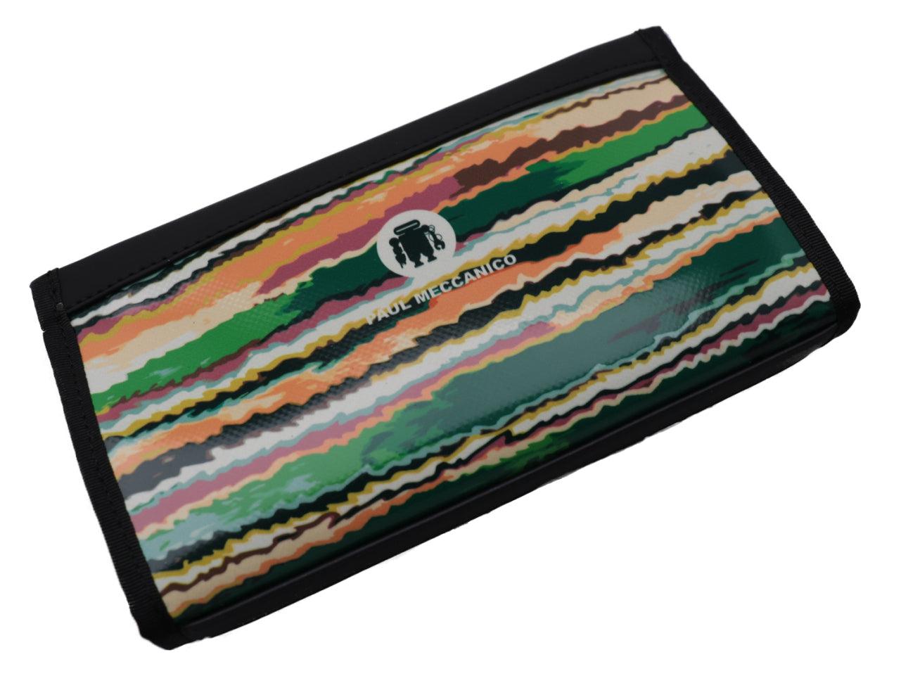 LARGE WOMEN'S WALLET MULTICOLOR. PIT MODEL MADE OF LORRY TARPAULIN. - Limited Edition Paul Meccanico