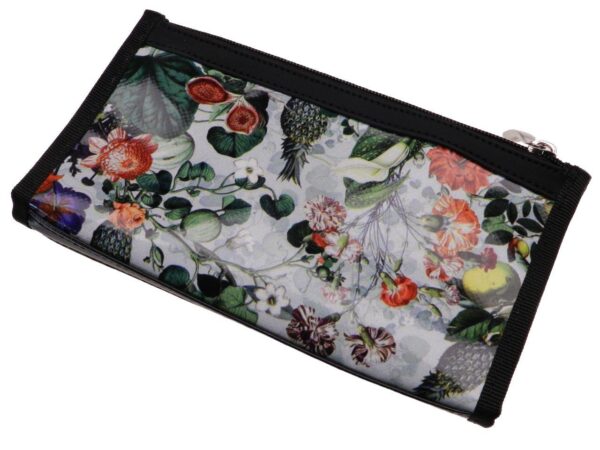 LARGE WOMEN'S WALLET WITH FRUITS PRINT. PIT MODEL MADE OF LORRY TARPAULIN. - Paul Meccanico