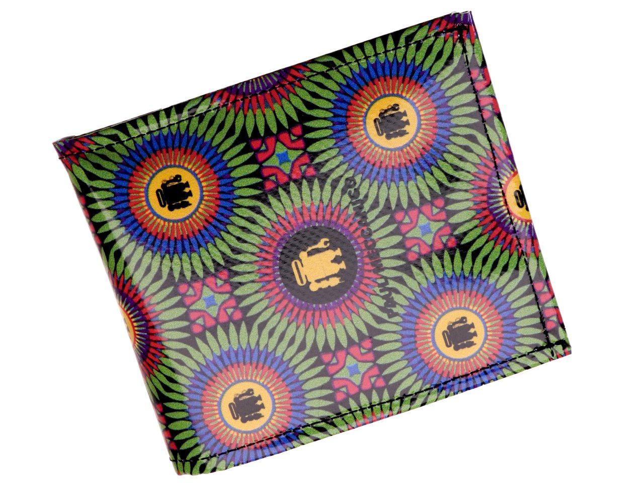 MAN WALLET GREEN COLOUR OPTICAL FANTASY. CRIK MODEL MADE OF LORRY TARPAULIN. - Limited Edition Paul Meccanico