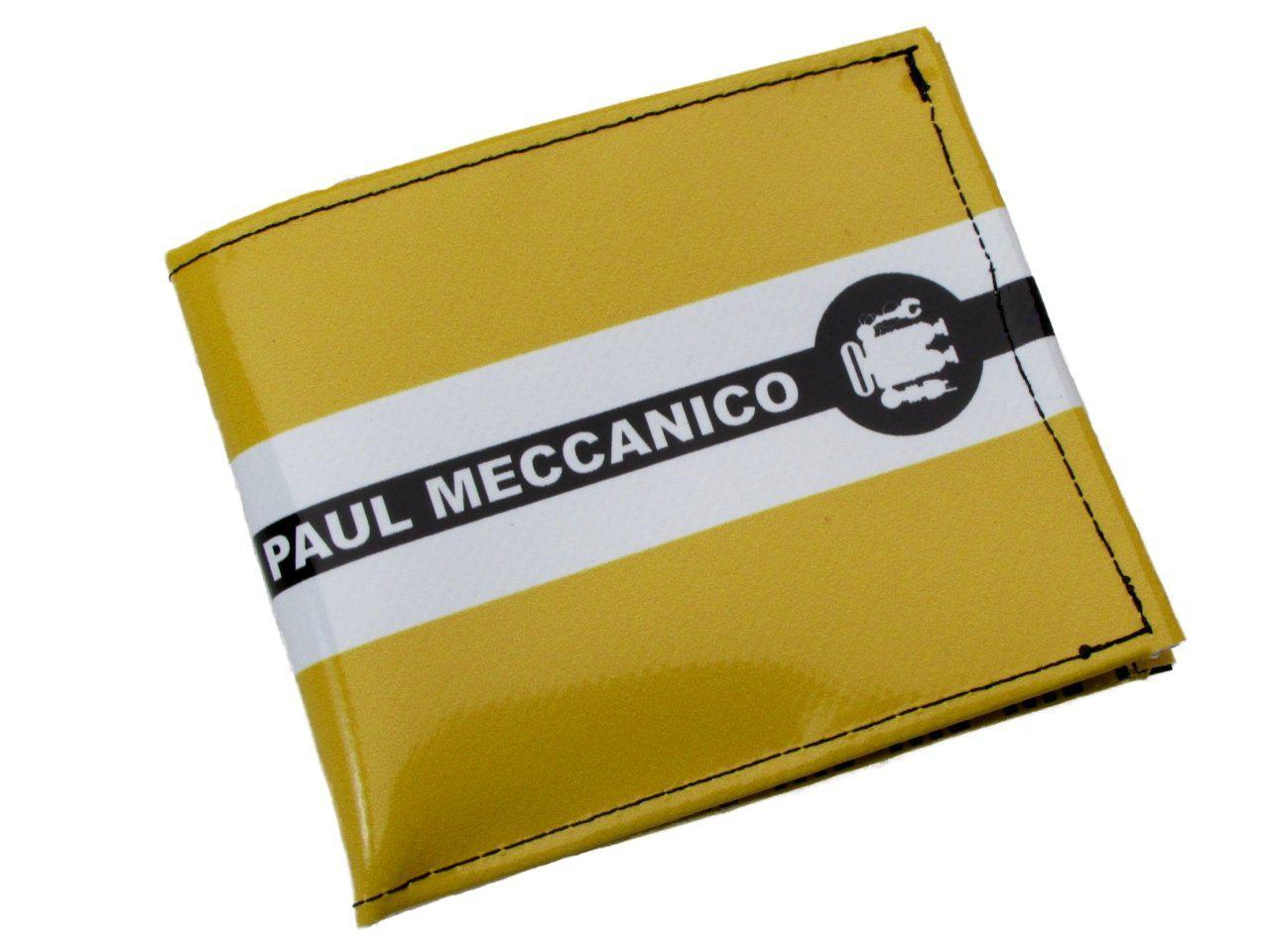 MAN WALLET YELLOW COLOUR. CRIK MODEL MADE OF LORRY TARPAULIN. - Paul Meccanico