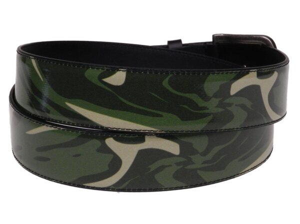 MAN'S BELT CAMOUFLAGE FANTASY MADE OF LORRY TARPAULIN. - Unique Pieces Paul Meccanico