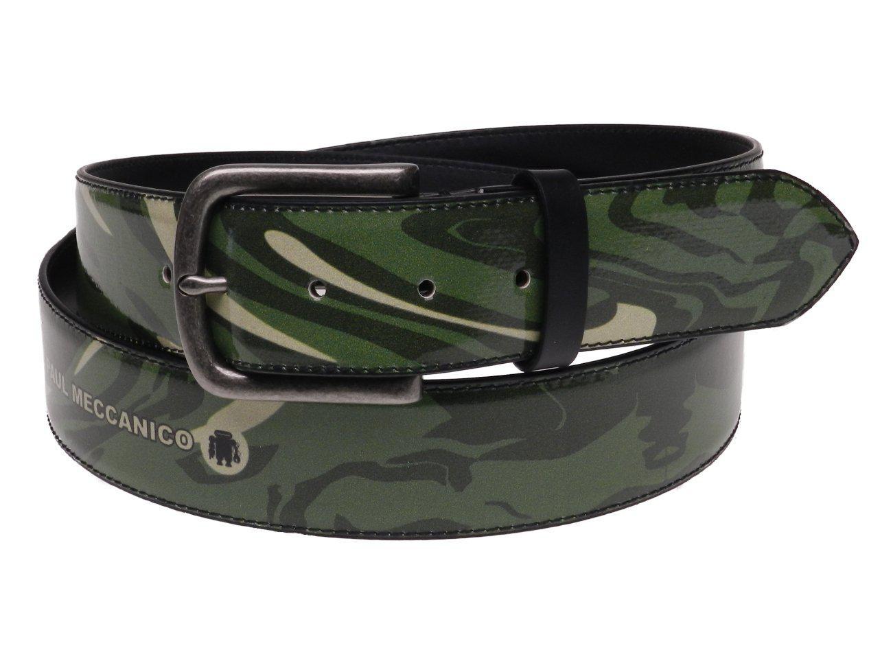 MAN'S BELT CAMOUFLAGE FANTASY MADE OF LORRY TARPAULIN. - Unique Pieces Paul Meccanico