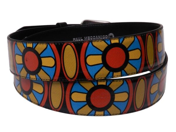 MAN'S BELT OR WOMAN'S BELT MAJOLICA FANTASY MADE OF LORRY TARPAULIN. - Paul Meccanico
