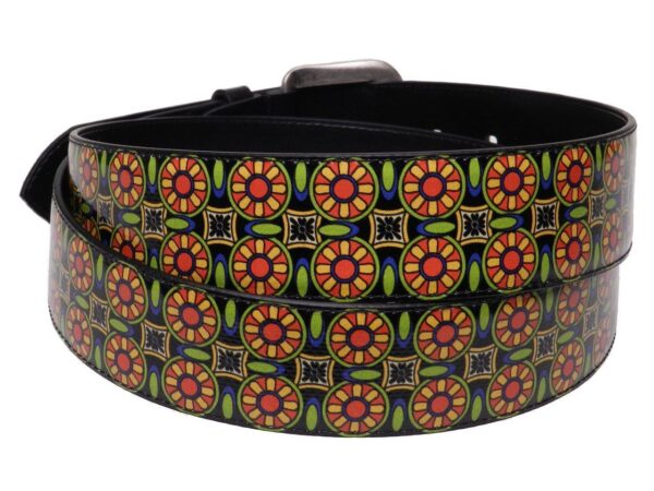 MAN'S BELT OR WOMAN'S BELT MAJOLICA FANTASY MADE OF LORRY TARPAULIN. - Paul Meccanico