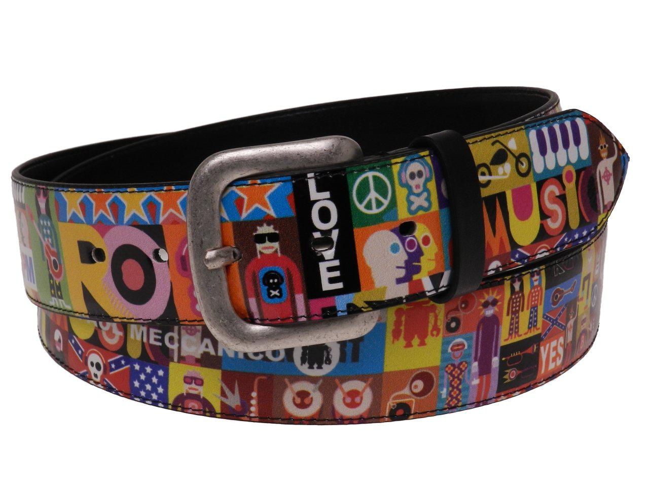 MAN'S BELT OR WOMAN'S BELT MULTICOLOR POP ART STYLE MADE OF LORRY TARPAULIN. - Paul Meccanico