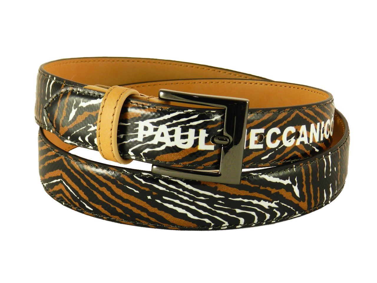 MAN'S BELT OR WOMAN'S BELT PAUL MECCANICO. COLOUR BROWN FANTASY ANIMAL. - Paul Meccanico