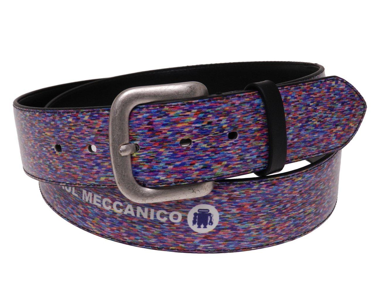 MAN'S BELT OR WOMAN'S BELT VIOLET AND ELECTRIC BLUE DIGITAL PIXEL NOISE FANTASY. - Paul Meccanico