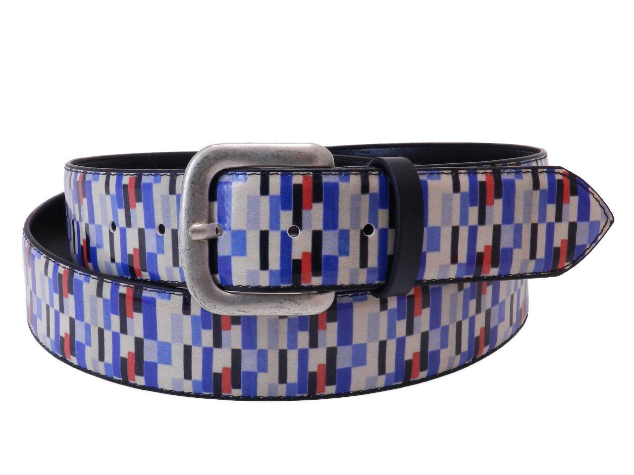 MAN'S BELT PAUL MECCANICO GEOMETRIC FANTASY - Paul Meccanico