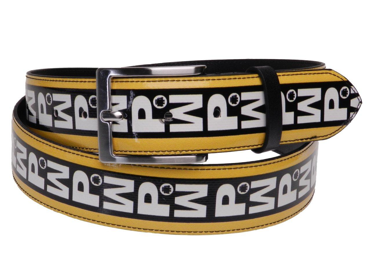 MAN'S BELT YELLOW COLOUR MADE OF LORRY TARPAULIN. - Paul Meccanico