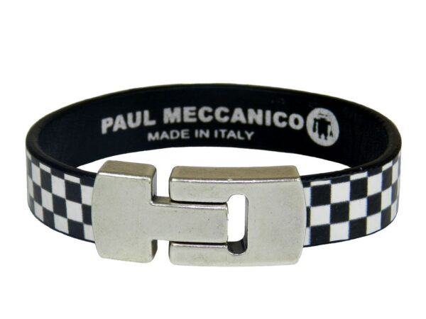 MAN'S BRACELET I AM DOPING FREE BY PAUL MECCANICO WITH CHESS FANTASY. - Limited Edition Paul Meccanico