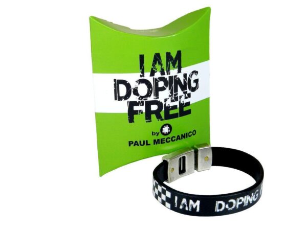 MAN'S BRACELET I AM DOPING FREE BY PAUL MECCANICO WITH CHESS FANTASY. - Limited Edition Paul Meccanico