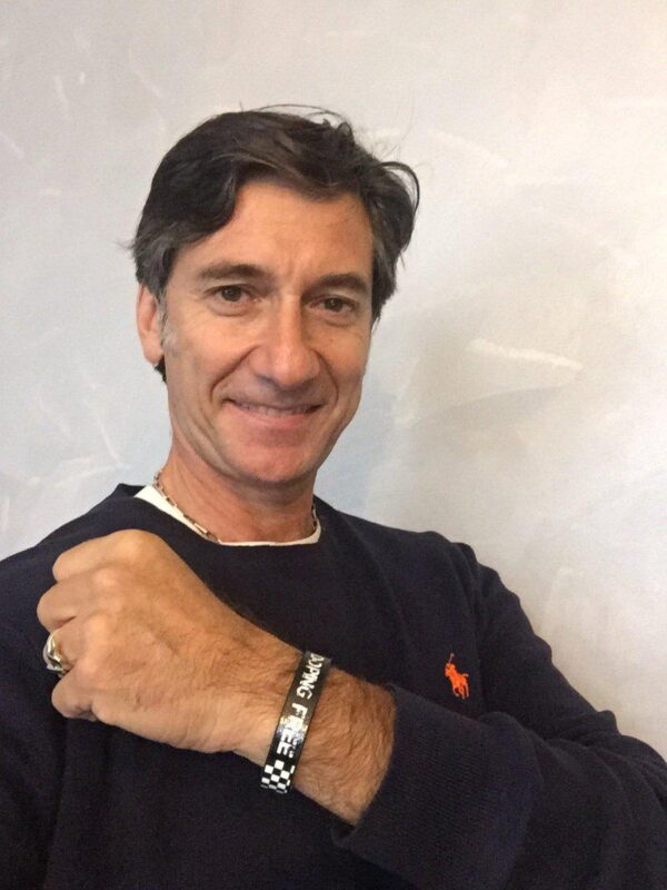 MAN'S BRACELET I AM DOPING FREE BY PAUL MECCANICO WITH CHESS FANTASY. - Limited Edition Paul Meccanico