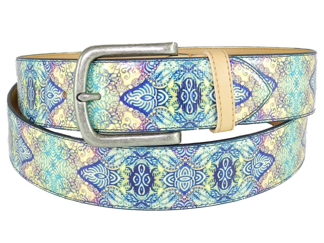 MAN'S OR WOMAN'S BELT PAUL MECCANICO WITH ETHNIC FANTASY. - Paul Meccanico