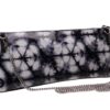 MAXI POCHETTE BLACK AND WHITE COLOUR TIE DYE FANTASY. RIBELLA MODEL MADE OF LORRY TARPAULIN. - Unique Pieces Paul Meccanico