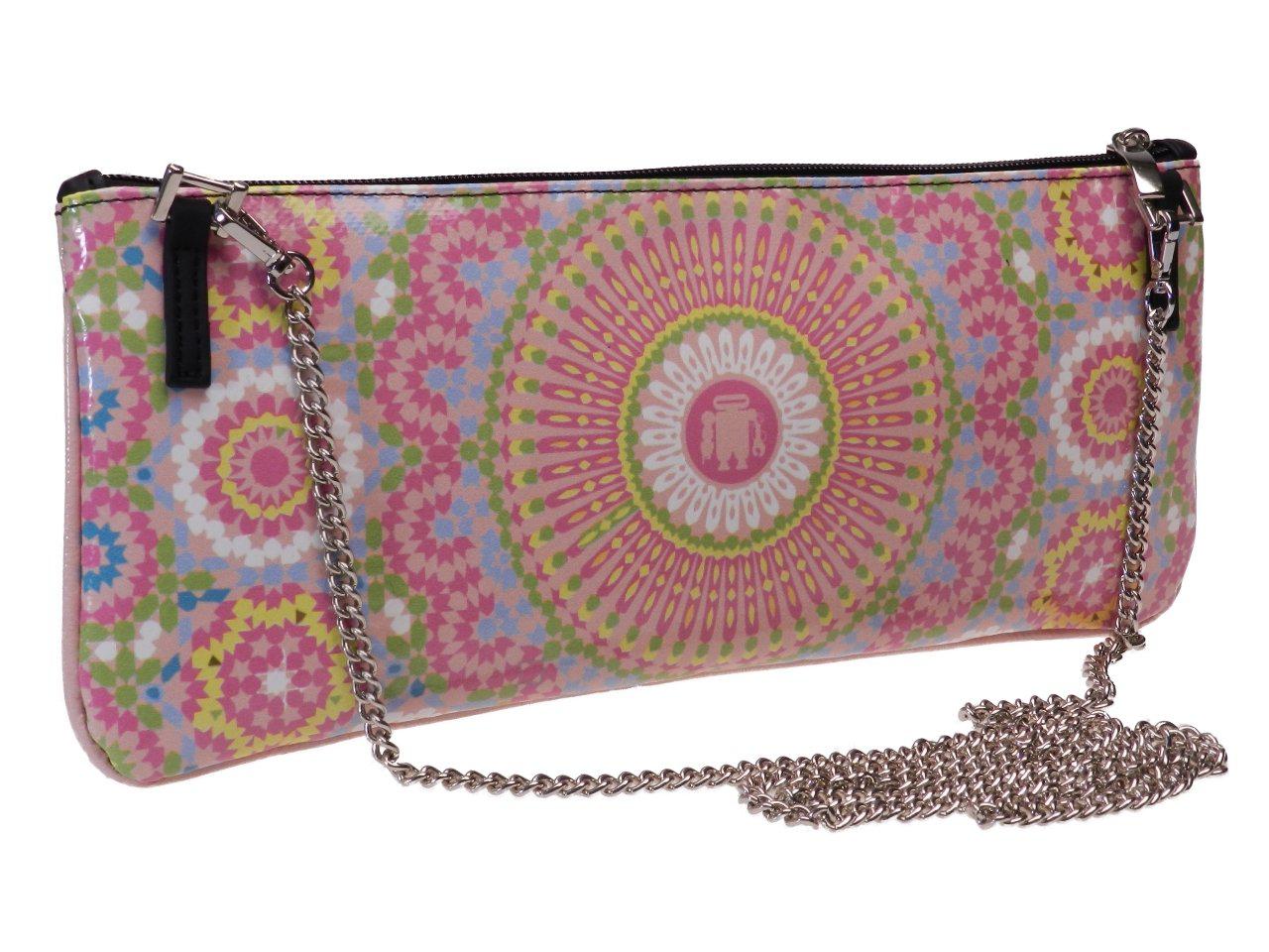 MAXI POCHETTE LIGHT PINK COLOUR MAJOLICA FANTASY. RIBELLA MODEL MADE OF LORRY TARPAULIN. - Unique Pieces Paul Meccanico