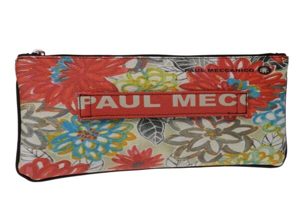 MAXI POCHETTE MULTICOLOR FLORAL FANTASY. RIBELLA MODEL MADE OF HAMMERED FAUX LEATHER. - Unique Pieces Paul Meccanico