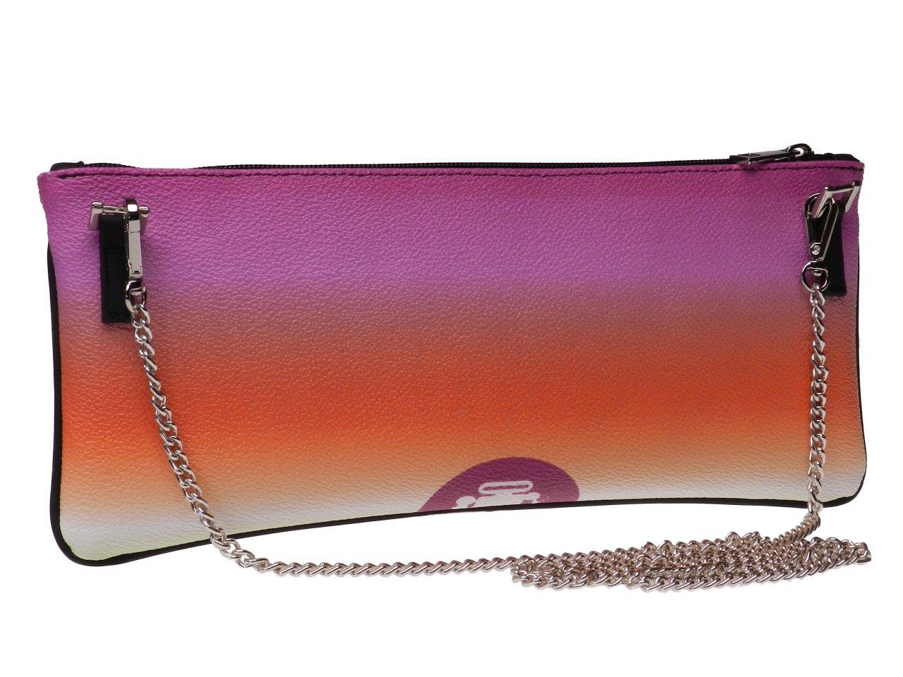 MAXI POCHETTE MULTICOLOR WITH SHADED EFFECT. RIBELLA MODEL MADE OF HAMMERED FAUX LEATHER. - Unique Pieces Paul Meccanico