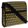MAXI SHOULDER BAG GREEN YELLOW AND BLACK COLOURS GEOMETRIC FANTASY BREAK MODEL MADE OF LORRY TARPAULIN - Unique Pieces Paul Meccanico