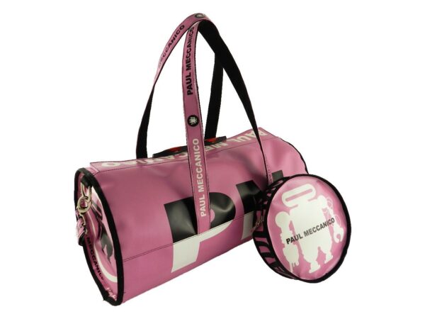 MAXI TOTE BAG FOR GYM OR FOR SHORT TRIPS. MODEL ROLLING COLOUR PINK. - Unique Pieces Paul Meccanico