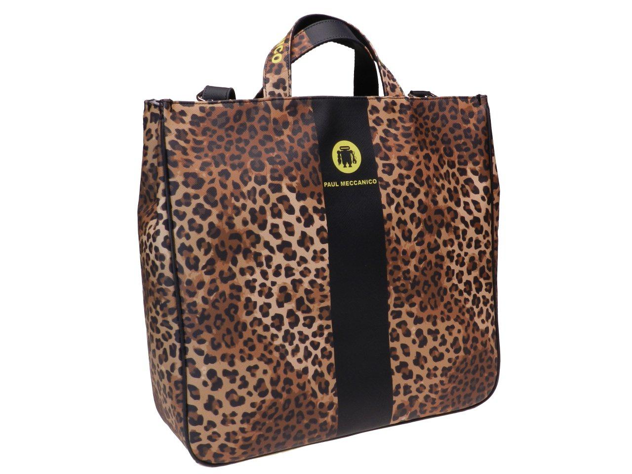 MAXI TOTE BAG SPOTTED FANTASY. AIRSTONE MODEL MADE OF SOFT SYNTHETIC LEATHER. - Unique Pieces Paul Meccanico