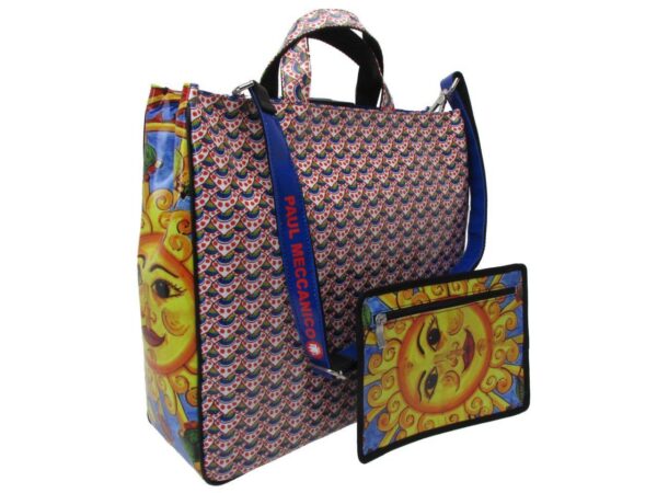 MAXI TOTE BAG STYLE "SICILIAN CARRI". AIRSTONE MODEL MADE OF LORRY TARPAULIN. - Unique Pieces Paul Meccanico