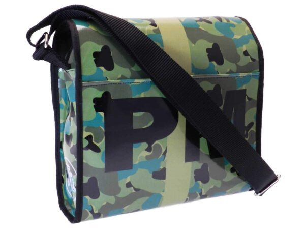 MIMETIC SHOULDER BAG BREAK MODEL MADE OF LORRY TARPAULIN. - Unique Pieces Paul Meccanico