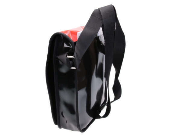 GREEN CROSSBODY BAG. MODEL BAUBAU MADE OFF LORRY TARPAULIN. - Special Edition Paul Meccanico