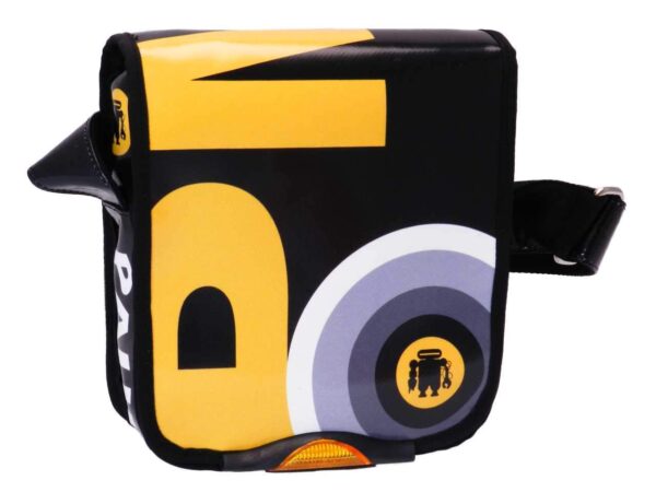 ORGANIZER SHOULDER BAG BLACK COLOR. MIPOK MODEL MADE OF LORRY TARPAULIN. - Unique Pieces Paul Meccanico