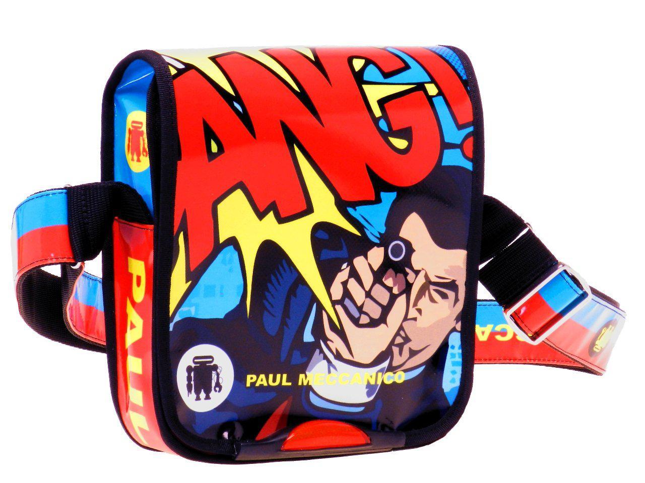 ORGANIZER SHOULDER BAG PAUL MECCANICO. MIPOK MODEL CARTOON STYLE. - Unique Pieces Paul Meccanico