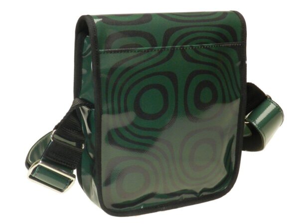 ORGANIZER SHOULDER BAG PAUL MECCANICO. MODEL MIPOK GREEN AND BLACK COLOURS. - Unique Pieces Paul Meccanico